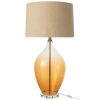 Oranžová sklená stolní lampa Amber 85 cm