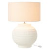 Bílá keramická stolní lampa Terracotta 62 cm