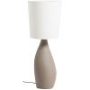 Šedo-bílá stolní lampa Kave Home Viona 77 cm