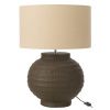 Hnědá keramická stolní lampa Terracotta 62 cm