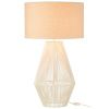 Bílá papírová stolní lampa Striing 78 cm