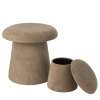 Set dvou béžových stoliček Mushroom 60/37,5 cm
