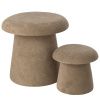 Set dvou béžových stoliček Mushroom 60/37,5 cm