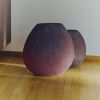Červená skleněná váza Rovena 33,5 cm -fv-interier-25