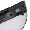 Černé plastové venkovní nástěnné LED světlo Monay Round Solar 25 cm