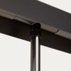 Černá kovová stojací lampa Kave Home Lynor 121 cm