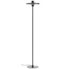 Černá kovová stojací lampa Nuvira 130 cm