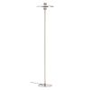 Stříbrná kovová stojací lampa Nuvira 130 cm