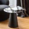 Černý skleněný odkládací stolek Mirage 60 cm -fv-interier-25