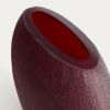 Červená skleněná váza Rovena 43,5 cm -fv-interier-25