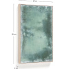 Zelený abstraktní obraz Kave Home Selnar 90 x 60 cm