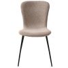 Béžová čalouněná jídelní židle Unique Furniture Delta