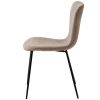 Béžová čalouněná jídelní židle Unique Furniture Delta
