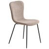 Béžová čalouněná jídelní židle Unique Furniture Delta