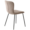 Béžová čalouněná jídelní židle Unique Furniture Delta