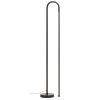 Černá kovová stojací LED lampa Kave Home Bow 120 cm