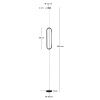 Černé kovové napínací LED světlo Kave Home Bow Ø 16 cm