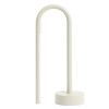 Šedá kovová stolní LED lampa Kave Home Bow