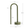 Zelená kovová stolní LED lampa Bow -fv-interier-25