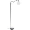 Černá kovová stojací lampa Kave Home Eilo 164 cm