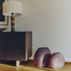 Žluto-hnědá keramická stolní lampa Mavran -fv-interier-25