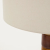 Žluto-hnědá keramická stojací lampa Mavran 146 cm