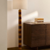 Žluto-hnědá keramická stojací lampa Mavran 146 cm -fv-interier-25