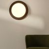Tmavé nástěnné světlo Kave Home Novae 40 cm s dřevěným efektem -fv-interier-25