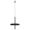 Černé kovové nabíjecí závěsné LED světlo Kave Home Porte Ø 16 cm