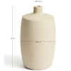Béžová váza kave home Mireni 26 cm