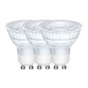 Set tří transparentních LED žárovek GU10 4,7W