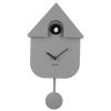 Šedé kukačkové hodiny Modern Cuckoo