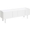 Bílý lakovaný TV stolek Unique Furniutre Bera 160 cm