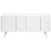 Bílá lakovaná komoda Unique Furniture Bera 160 cm