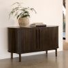 Tmavá dubová komoda Unique Furniture Meta 140 cm -fv-interier-25