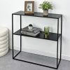 Černý kovový toaletní stolek Alrik 78 x 27 cm  -fv-interier-25