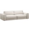 Béžová rozkládací pohovka MICADONI Victor 246 cm