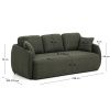 Zelená rozkládací pohovka Kave Home Laira 218 cm