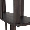 Tmavě hnědý dubový regál Riss 186 x 90 cm  -fv-interier-25