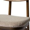 Tmavá dubová jídelní židle Unique Furniture Livo s čalouněným sedákem -fv-interier-25