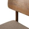 Tmavá dubová jídelní židle Unique Furniture Livo s čalouněným sedákem -fv-interier-25