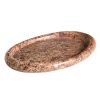 Hnědý mramorový tác Kave Home Lenorel 43 x 28 cm