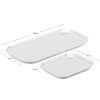 Set dvou nerezových táců kave home Nirela 29,5 x 15 cm / 15 x 15 cm