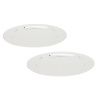 Set dvou nerezových talířů Kave Home Nirela 33 cm