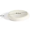 Bílý mramorový podnos kave home Obena Ø 15 cm
