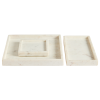 Bílý mramorový tác Kave Home Serela 35 x 18 cm