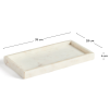 Bílý mramorový tác Kave Home Serela 35 x 18 cm