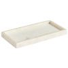 Bílý mramorový tác Kave Home Serela 35 x 18 cm