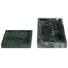 Zelený mramorový tác Kave Home Serela 35 x 18 cm