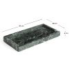 Zelený mramorový tác Kave Home Serela 35 x 18 cm
